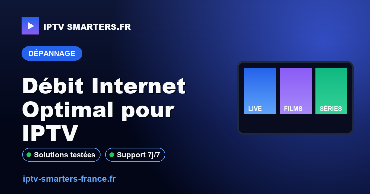 Débit Internet Optimal pour IPTV