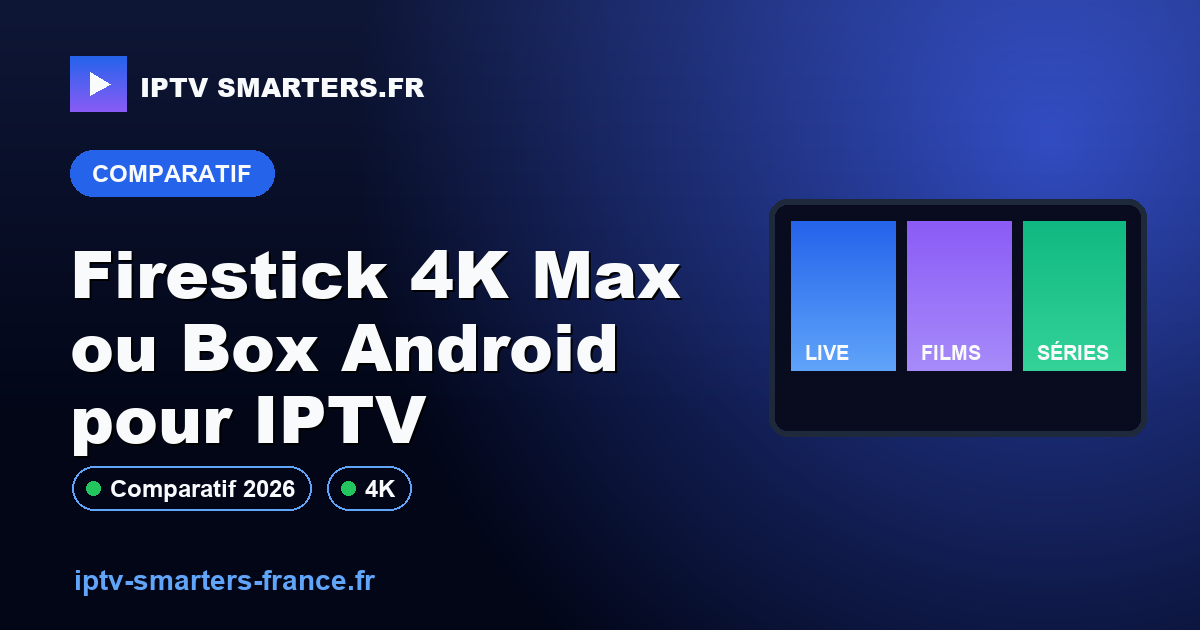Firestick 4K Max ou Box Android pour IPTV